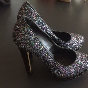 Galaxy sparkled heels